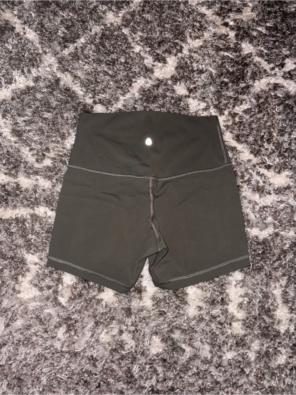 High-Waist Green Lululemon Shorts